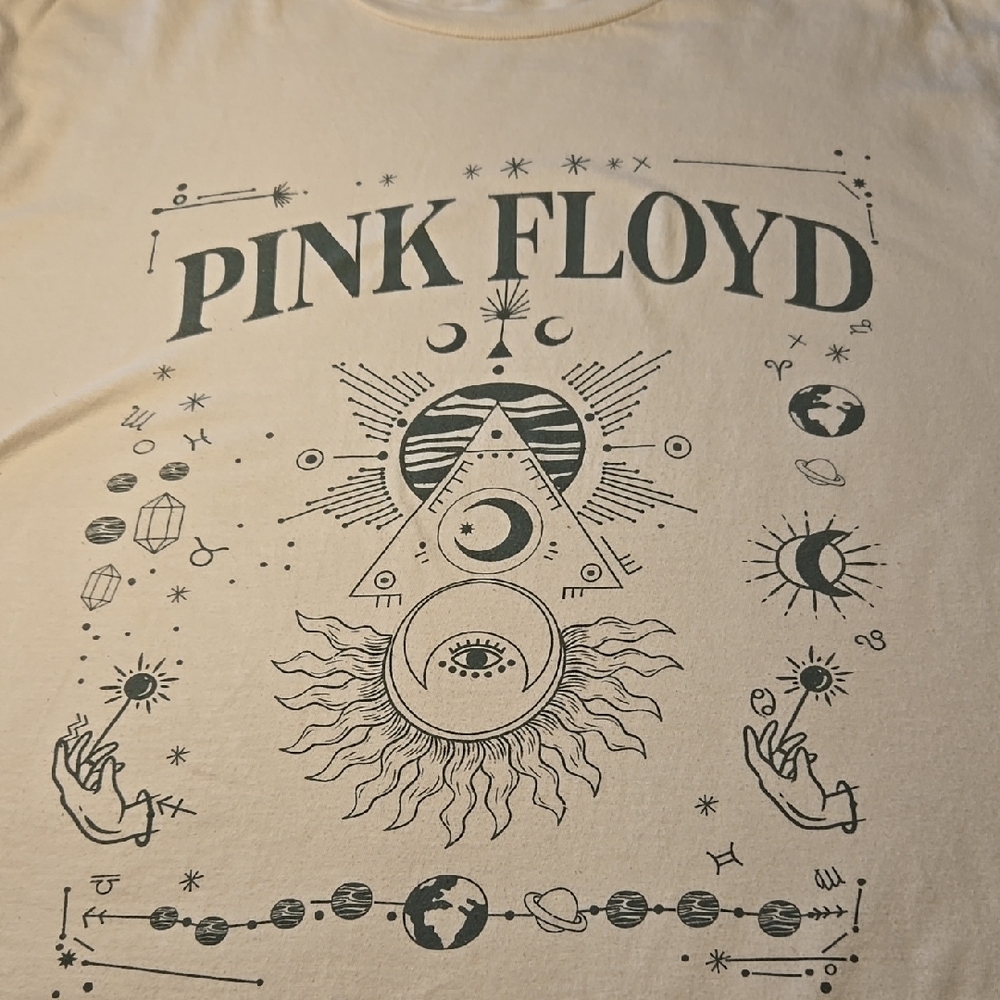 Pink Floyd Cream Graphic T-Shirt Short Sleeve